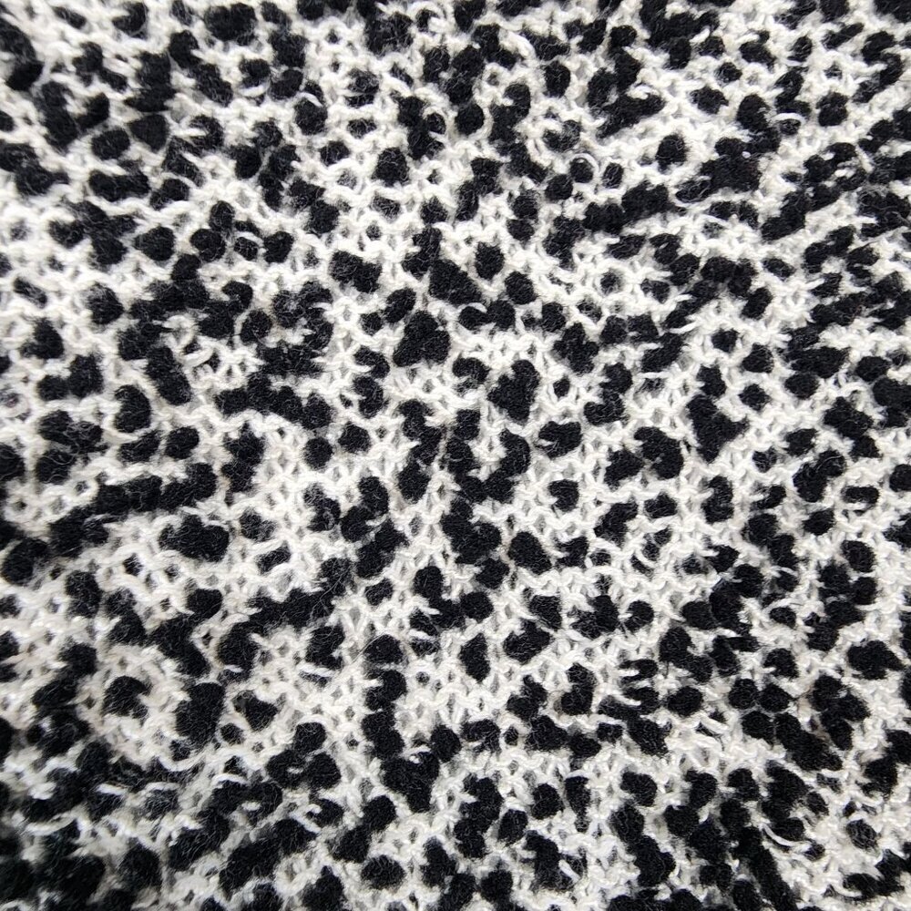 Kate Spade New York sz S women knit short sleeve shirt sweater black white - Picture 3 of 10
